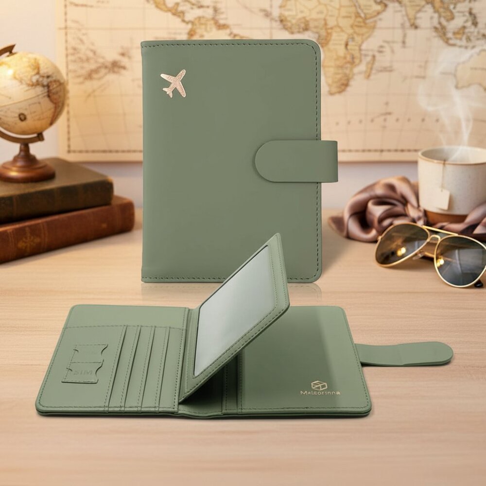 Rfid‎ Passport Holder for Travel women/Men, Cute Passport Wallet Rfid